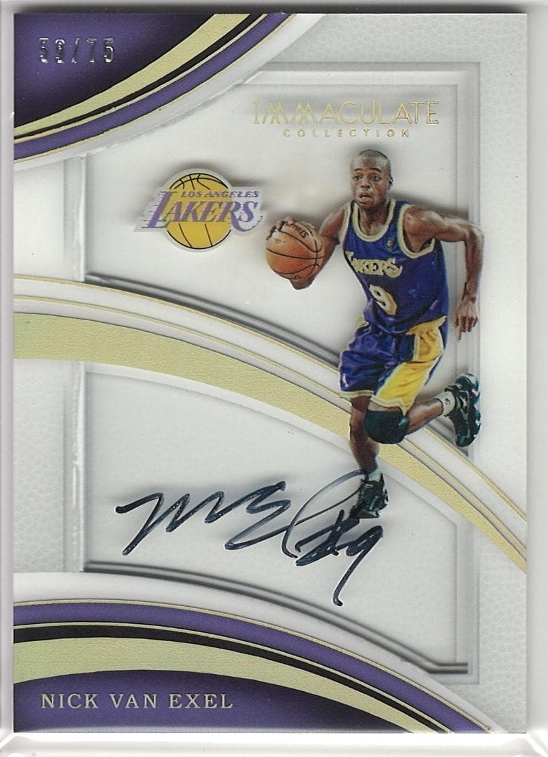 2016-17 Panini Immaculate Nick Van Exel Shadowbox Signatures Auto /75