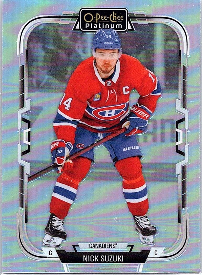 2025-26 O-Pee-Chee Platinum #163 Nick Suzuki Rainbow