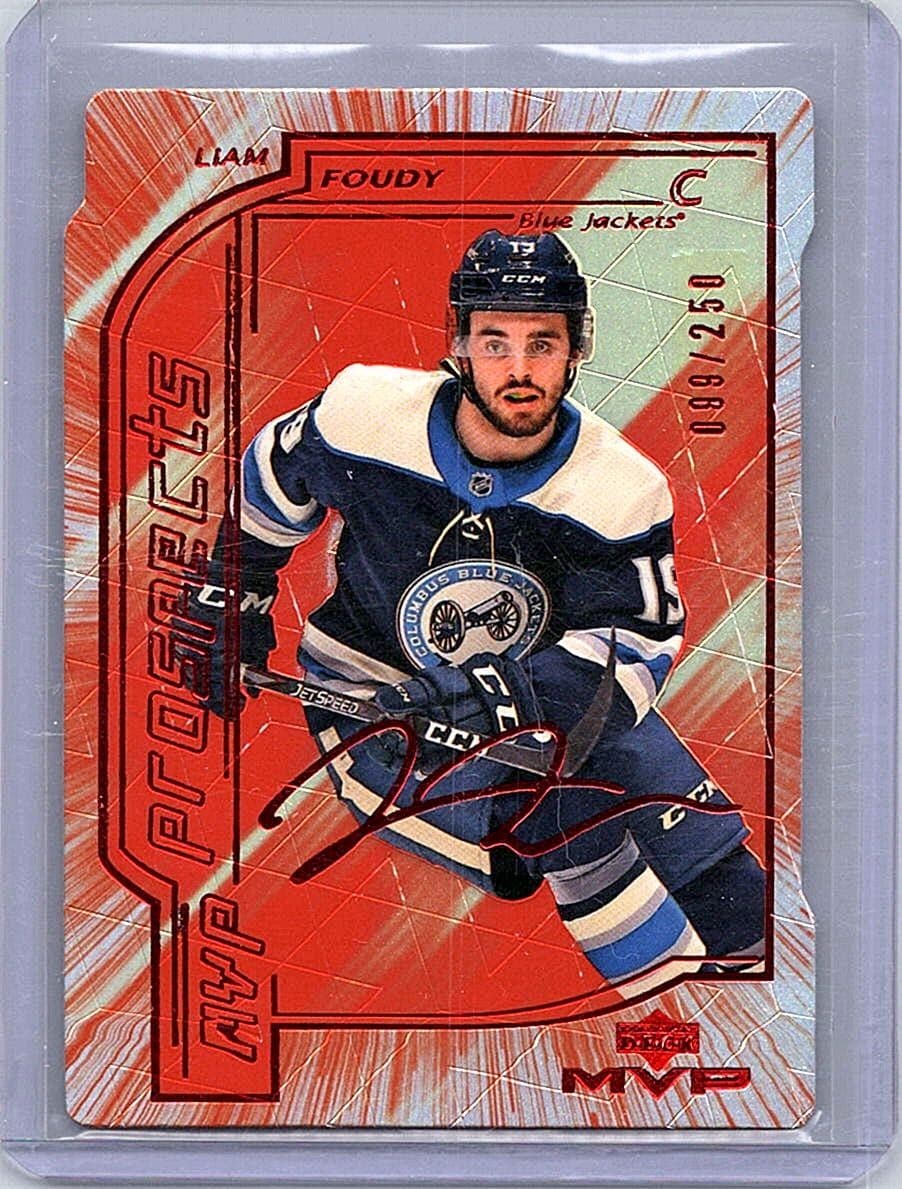 2020-21 Upper Deck MVP #66 Liam Foudy Colors and Contours #/250