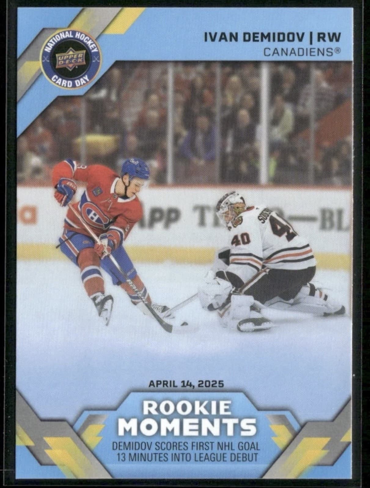 2026 Upper Deck National Hockey Card Day - Rookie Moments Ivan Demidov RC