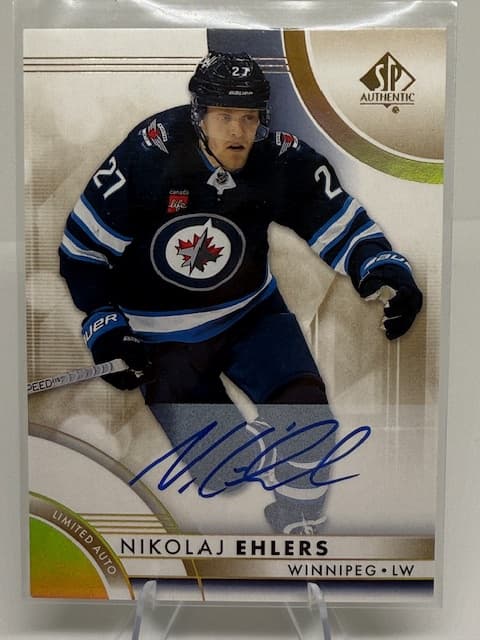 2024-25 SP Authentic #94 Nikolaj Ehlers 2023-24 Update - Limited Auto